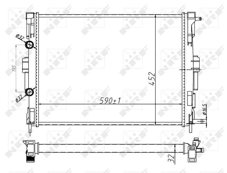Radiador de esfriamento de motor Maxgear AC273946
