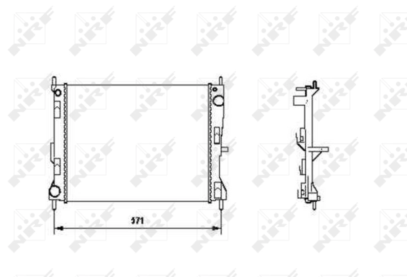 Compre 58188 NRF Radiador de esfriamento de motor