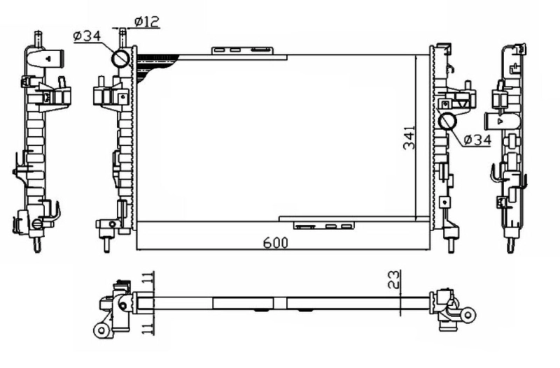 Radiador de esfriamento de motor General Motors 24466780 preço, a partir de 21,98 USD