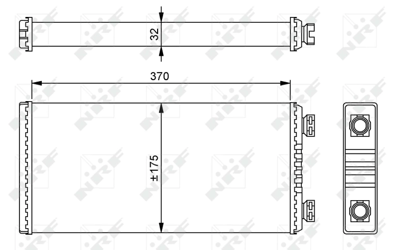 Radiador de forno (de aquecedor) Mercedes Benz Truck TRUCK ACTROS  