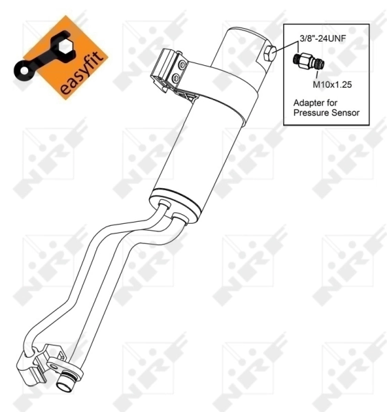 Tanque de recepção do secador de aparelho de ar condicionado VALEO 515222