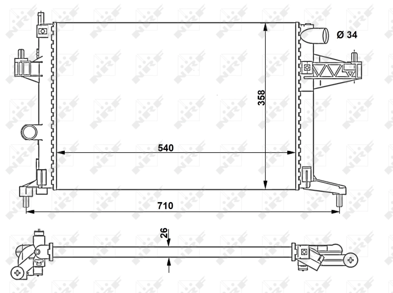 Compre 1300333 General Motors Radiador de esfriamento de motor