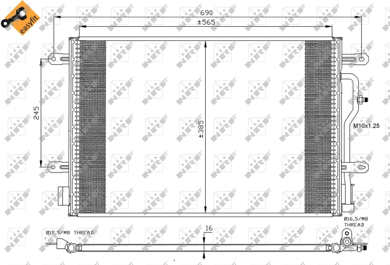 Compre 35404 NRF Radiador de aparelho de ar condicionado