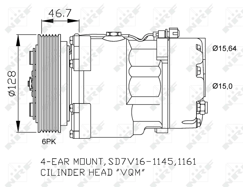Compressor de aparelho de ar condicionado NRF 32489 preço, a partir de 360,92 USD