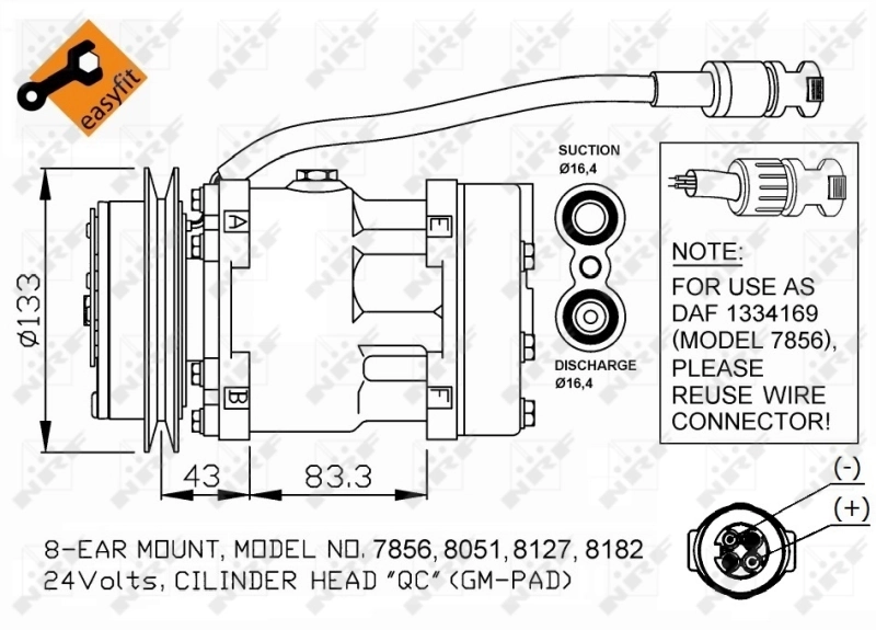 Compre 32114 NRF Compressor de aparelho de ar condicionado