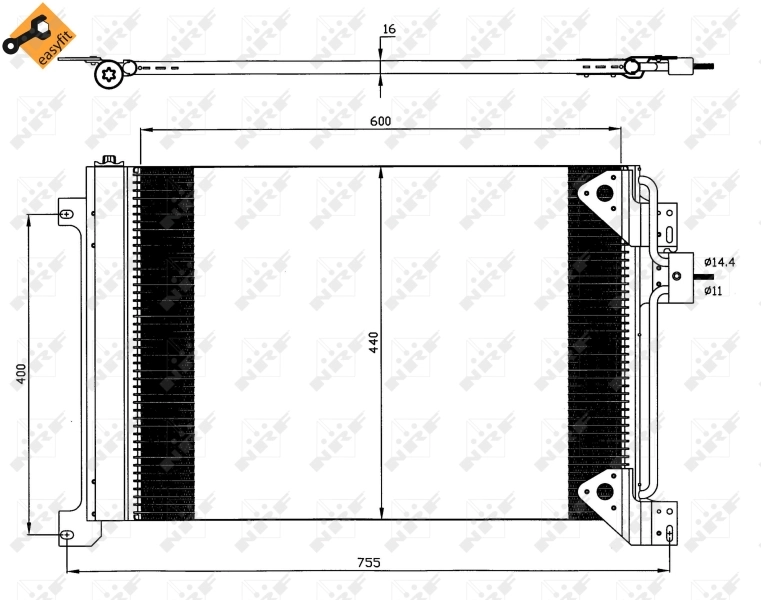 Radiador de aparelho de ar condicionado Iveco Stralis preço, a partir de 108,84 USD