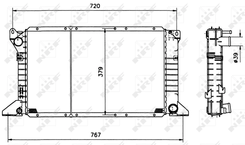 Compre 517373 NRF Radiador de esfriamento de motor