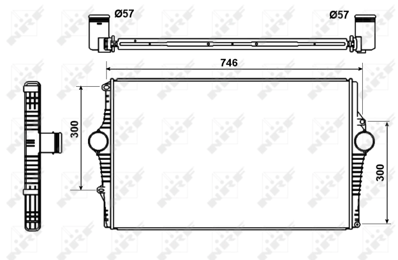 Radiador de intercooler 30501 NRF