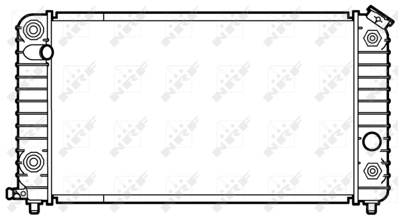 Radiador de esfriamento de motor 50338 NRF
