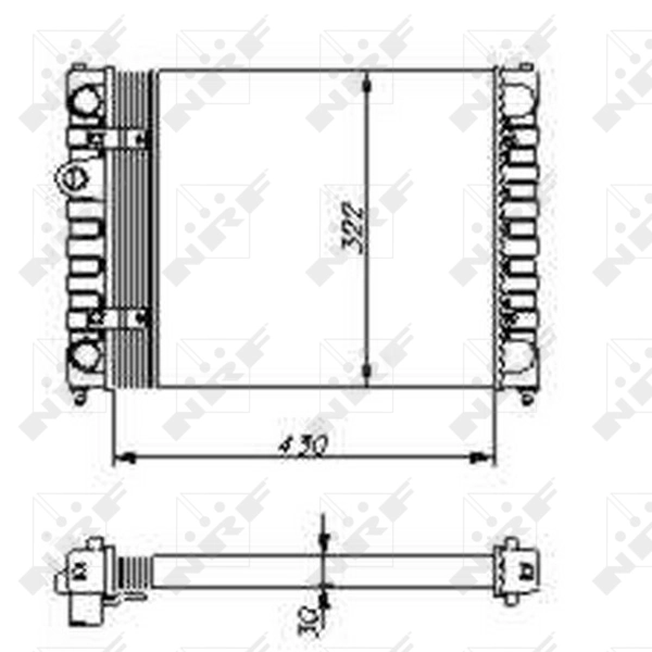 Compre 54686 NRF Radiador de esfriamento de motor
