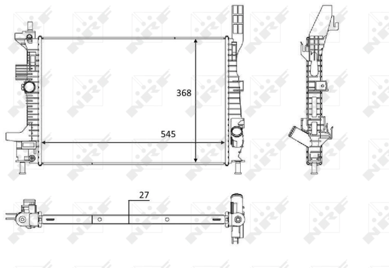 Compre 58650 NRF Radiador de esfriamento de motor