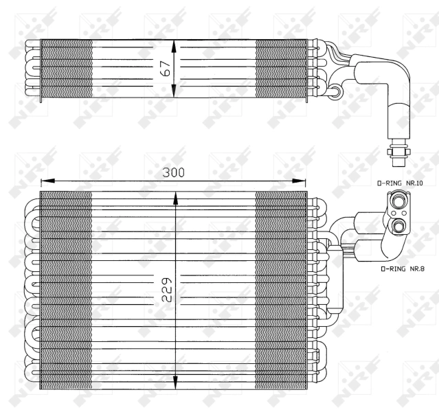 Vaporizador de aparelho de ar condicionado para Mercedes E  W124