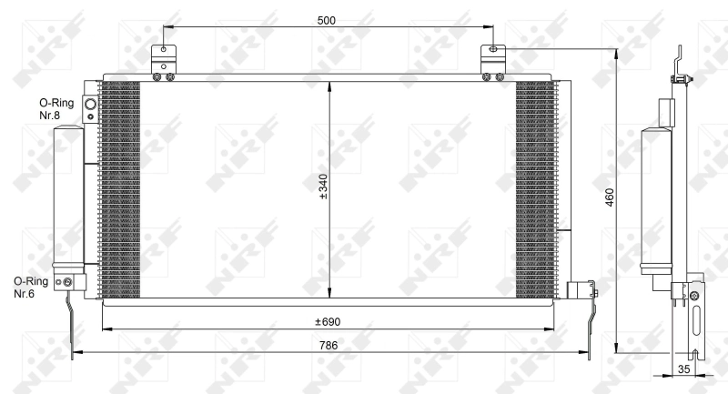 Compre Radiador de aparelho de ar condicionado Mitsubishi Galant 9