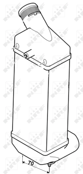Radiador de intercooler 30283 NRF
