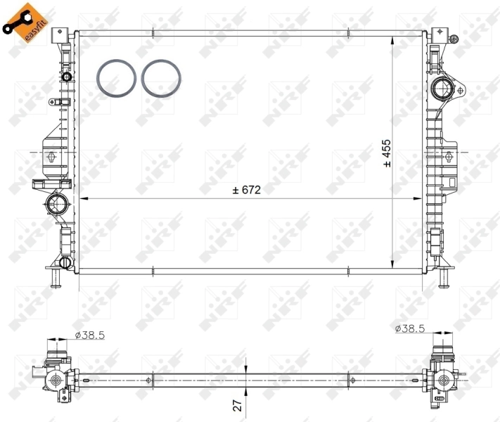 Radiador de esfriamento de motor Ford Mondeo preço, a partir de 65,92 USD