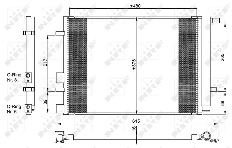 Compre 976061J010 Honda Radiador de aparelho de ar condicionado