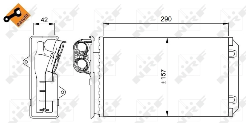 Radiador de forno (de aquecedor) NRF 58639