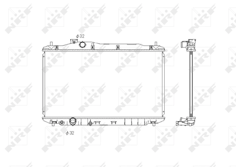 Compre 58323 NRF Radiador de esfriamento de motor