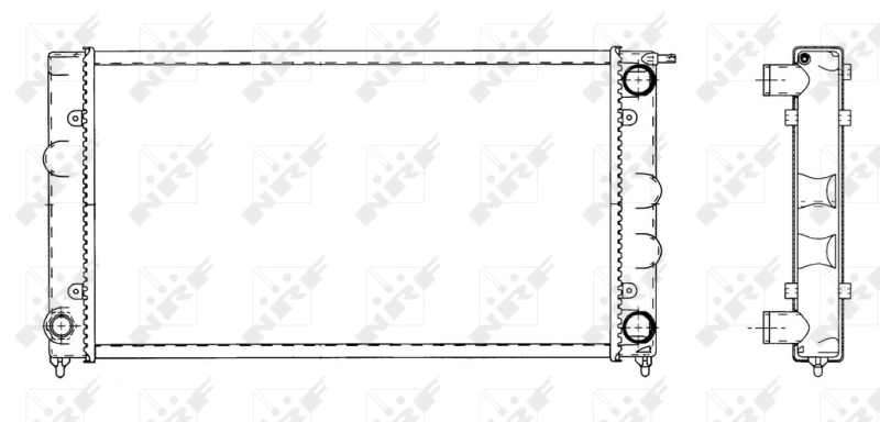 Radiador de esfriamento de motor VALEO 730369