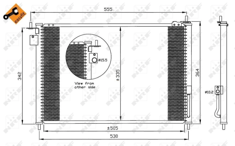 Compre Radiador de aparelho de ar condicionado Honda Civic 7