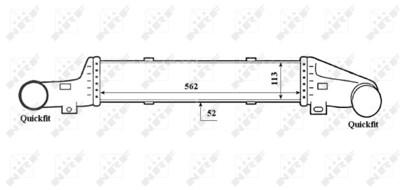 Radiador de intercooler 30420 NRF