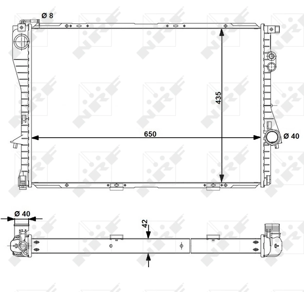 Compre 55323 NRF Radiador de esfriamento de motor