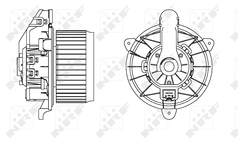 Motor de ventilador de forno (de aquecedor de salão) Ford Fiesta Mk7 hatchback (2017 - 2026) Mk7