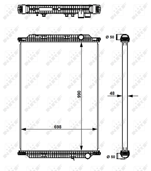 Compre 509725 NRF Radiador de esfriamento de motor
