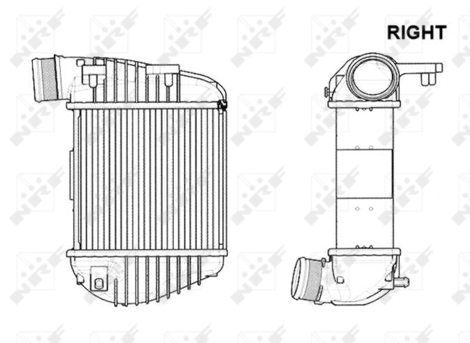 Radiador de intercooler 30772 NRF