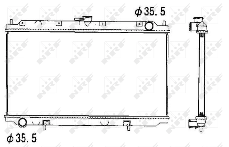  Radiador de esfriamento de motor Nissan Primera sedan (P11) (1996 - 2002) 