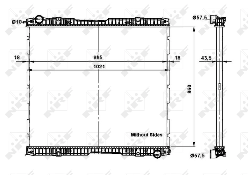 Radiador de esfriamento de motor NRF 509739 preço, a partir de 405,20 USD
