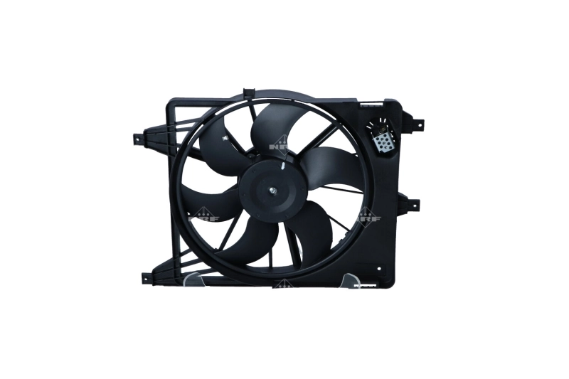Ventilador elétrico de esfriamento montado (motor + roda de aletas) para Dacia Sandero I BS0, 1