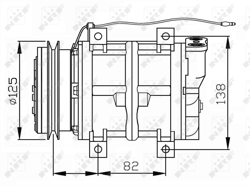 Compressor de aparelho de ar condicionado Mitsubishi L 200 III K60, K70