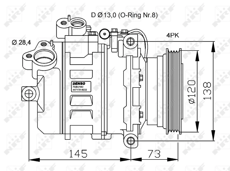 Compressor de aparelho de ar condicionado NRF 32519 preço, a partir de 186,22 USD