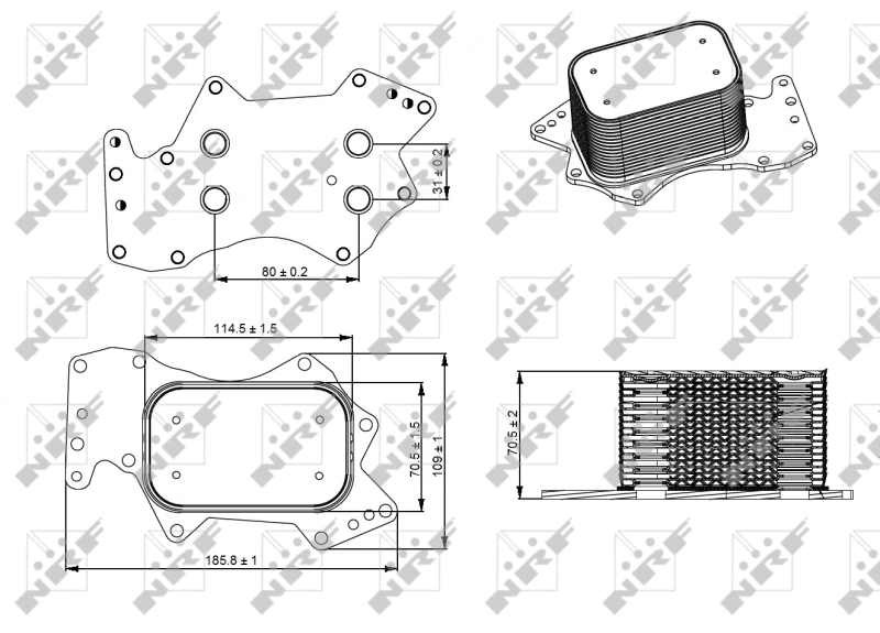 31273 NRF Radiador de óleo
