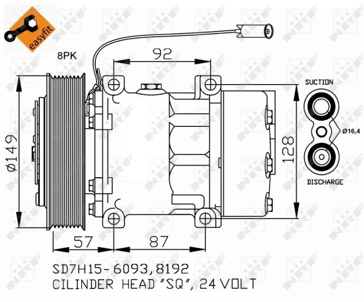 Compre 32699 NRF Compressor de aparelho de ar condicionado