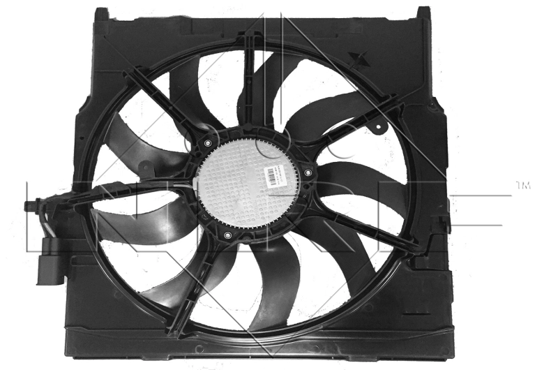 47734 NRF Difusor do radiador de esfriamento, montado com motor e roda de aletas