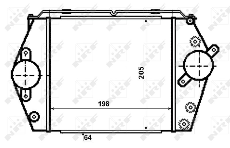 Radiador de intercooler 30471 NRF