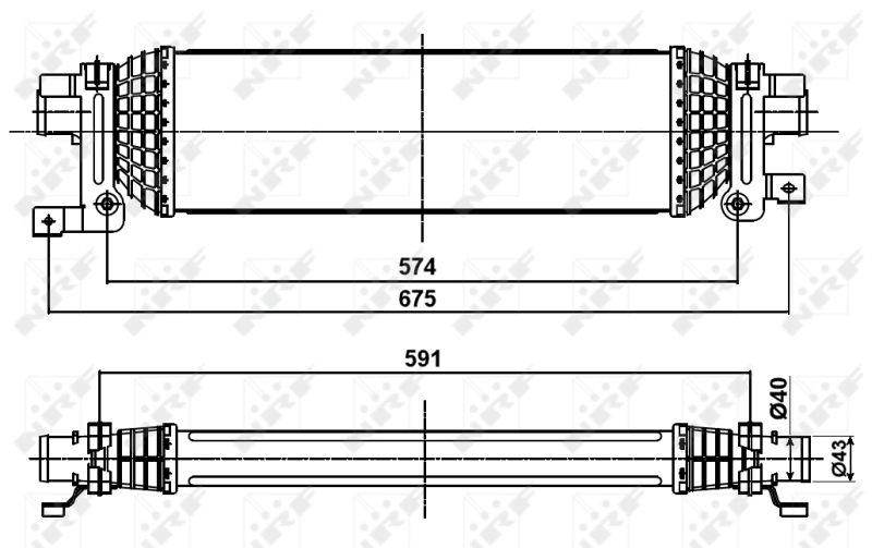 Radiador de intercooler 30285 NRF