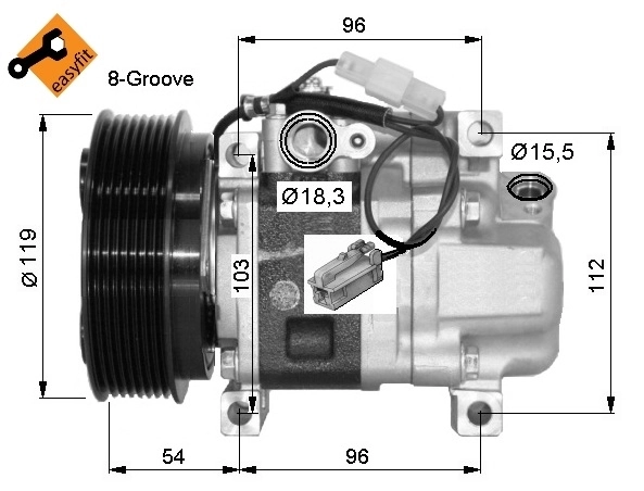 32688G NRF Compressor de aparelho de ar condicionado