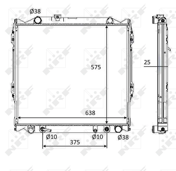 Compre 164005B420 Toyota Radiador de esfriamento de motor