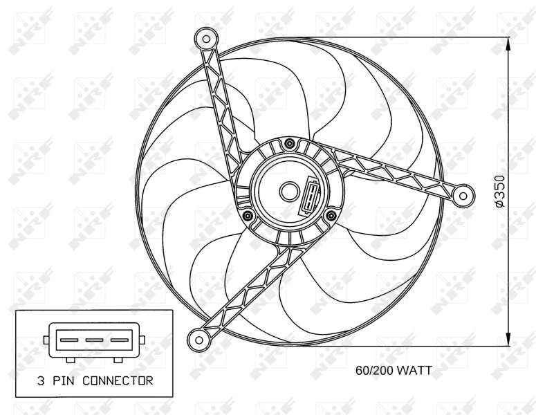 Ventilador elétrico de esfriamento montado (motor + roda de aletas) Bosch 3136613214 preço, a partir de 52,78 USD