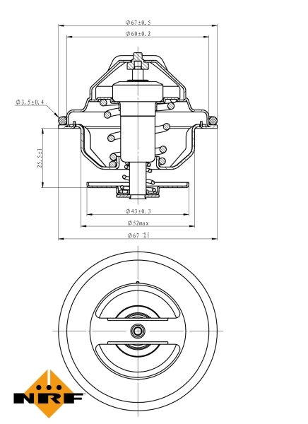 Termostato 725192 NRF