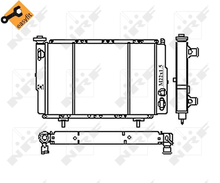 Compre 54683 NRF Radiador de esfriamento de motor