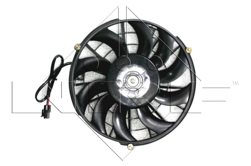 47483 NRF Ventilador elétrico de aparelho de ar condicionado montado (motor + roda de aletas)