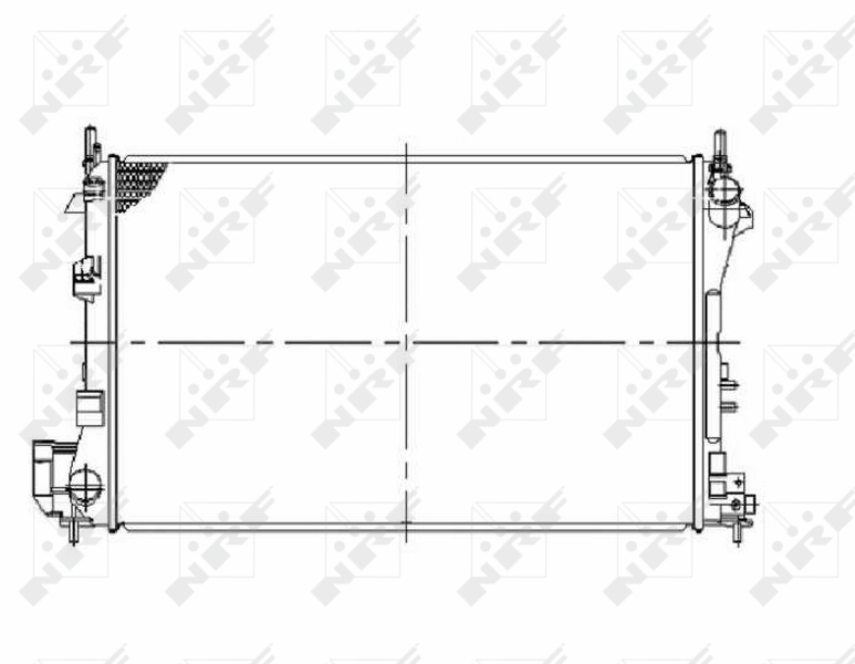 Compre 58293 NRF Radiador de esfriamento de motor