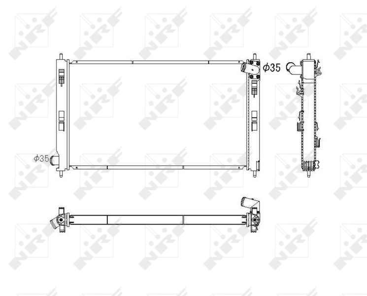 Radiador de esfriamento de motor Frig AIR 1163036 preço, a partir de 137,07 USD