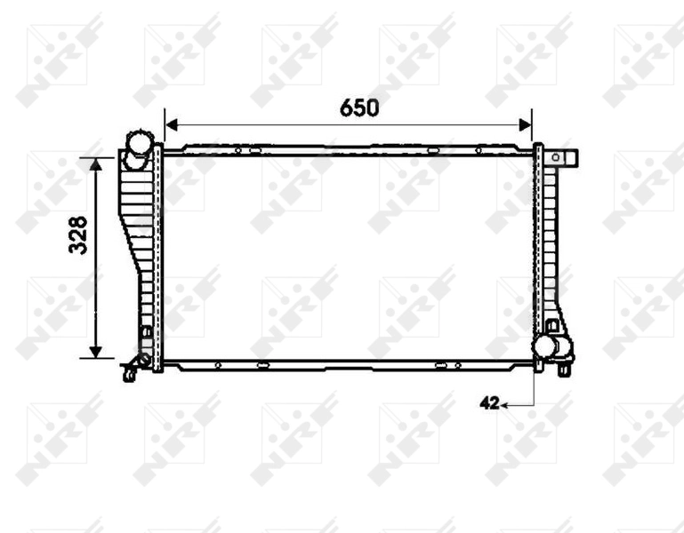 Compre 53723 NRF Radiador de esfriamento de motor
