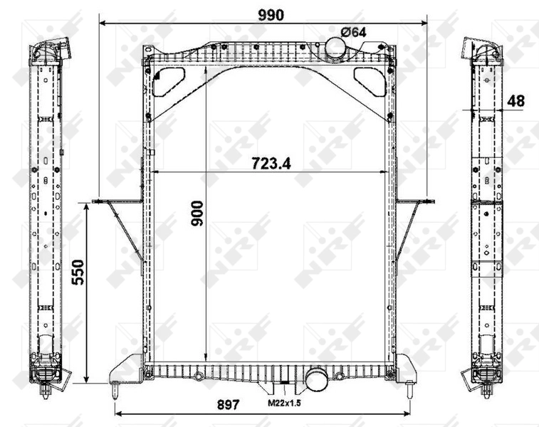 Compre 529701 NRF Radiador de esfriamento de motor