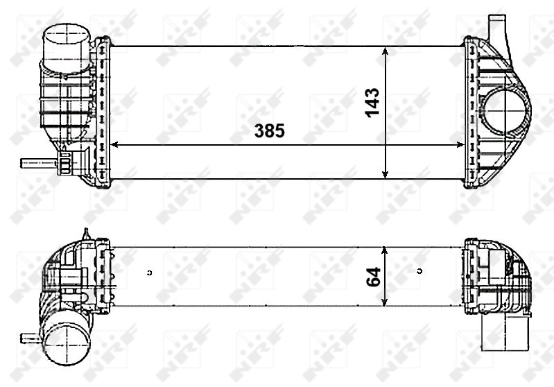 Radiador de intercooler 30468 NRF